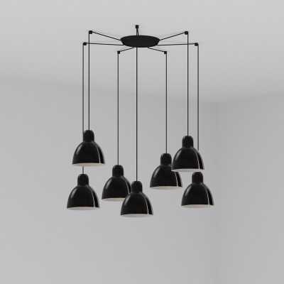 Luminária de teto em aço preto E27 LIMEUX