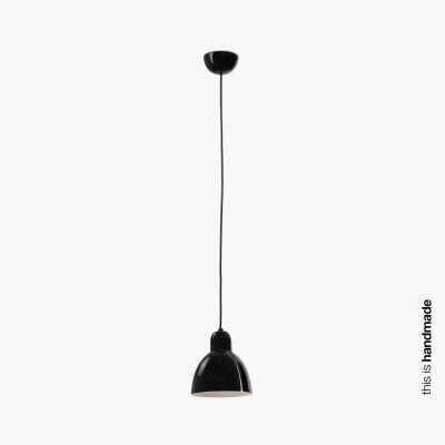 Luminária de teto em aço E27 preto brilhante MINGOT