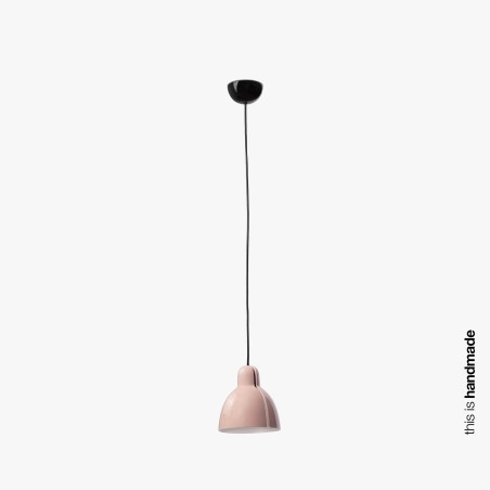 Luminária de teto em aço E27 preto brilhante PESSAN