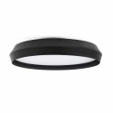 Lâmpada de teto em alumínio com LED integrado preto NESTIER