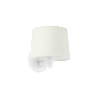 Luminária de parede em aço E27 branco mate COUZOU
