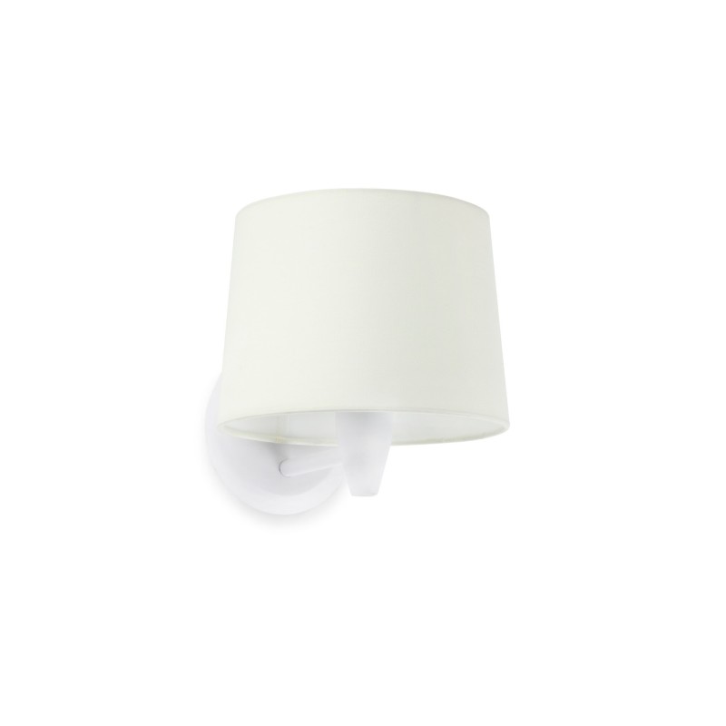 Luminária de parede em aço E27 branco mate COUZOU