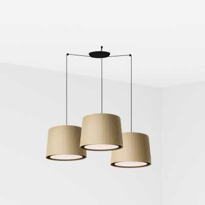 Luminária de teto em aço E27 preto fosco SEMOINE