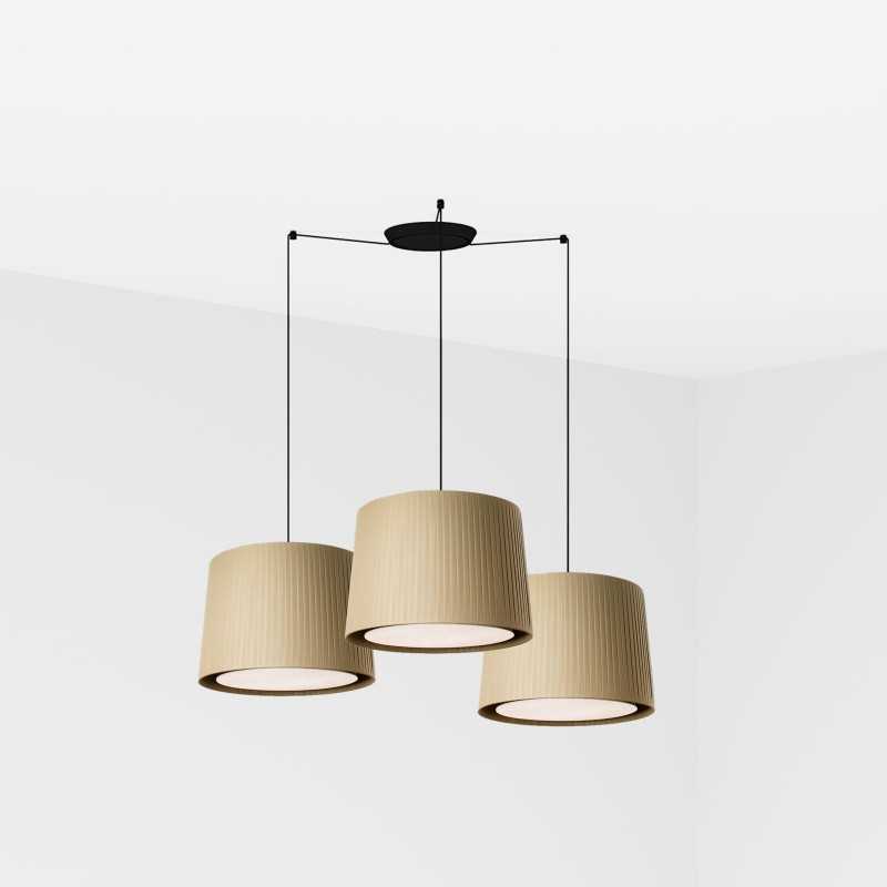 Luminária de teto em aço E27 preto fosco SEMOINE