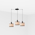 Luminária de teto em aço mate preto E27 da marca PEROLS