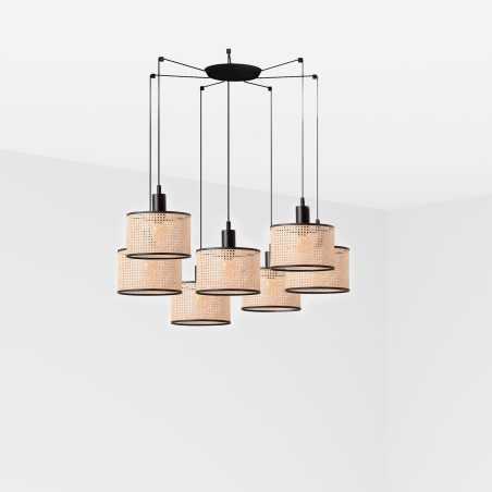 Luminária de teto em aço preto fosco E27 SAILHAN