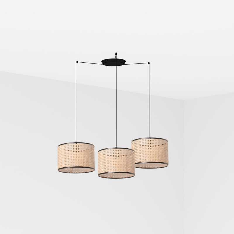 Luminária de teto em aço E27 preto fosco BOISDON