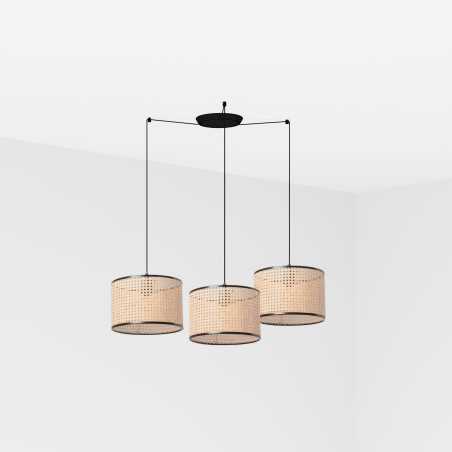 Luminária de teto em aço E27 preto fosco BOISDON