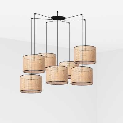 Luminária de teto em aço E27 preto fosco OUIDES