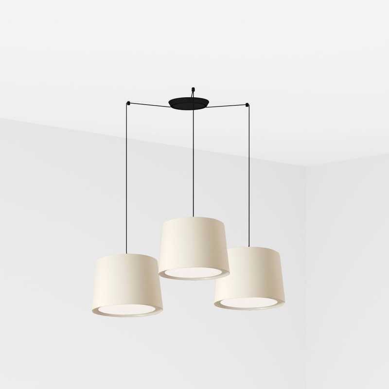 Luminária de teto em aço fosco preto E27 LERVILY