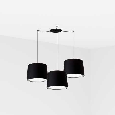 Luminária de teto em aço E27 preto fosco TORCIEU