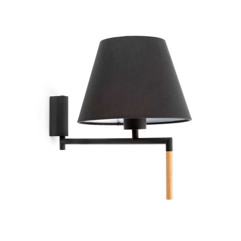 Luminária de parede em aço cinzento E27 AUREIL