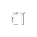 Lâmpada de parede em aço E27 branco mate HEILLY