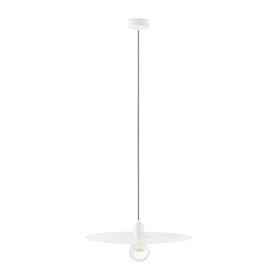 Luminária de teto em aço branco mate E27 PESSEL