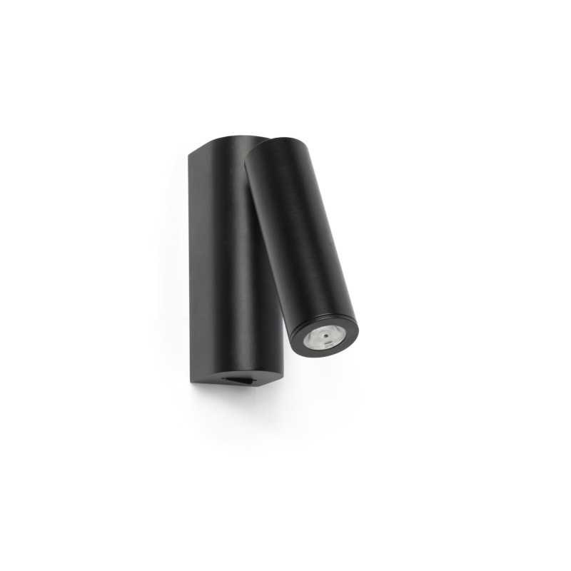 Lâmpada de parede em aço com LED integrado preto BELLOY