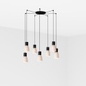 Luminária de teto em aço E27 preto fosco SALBERT
