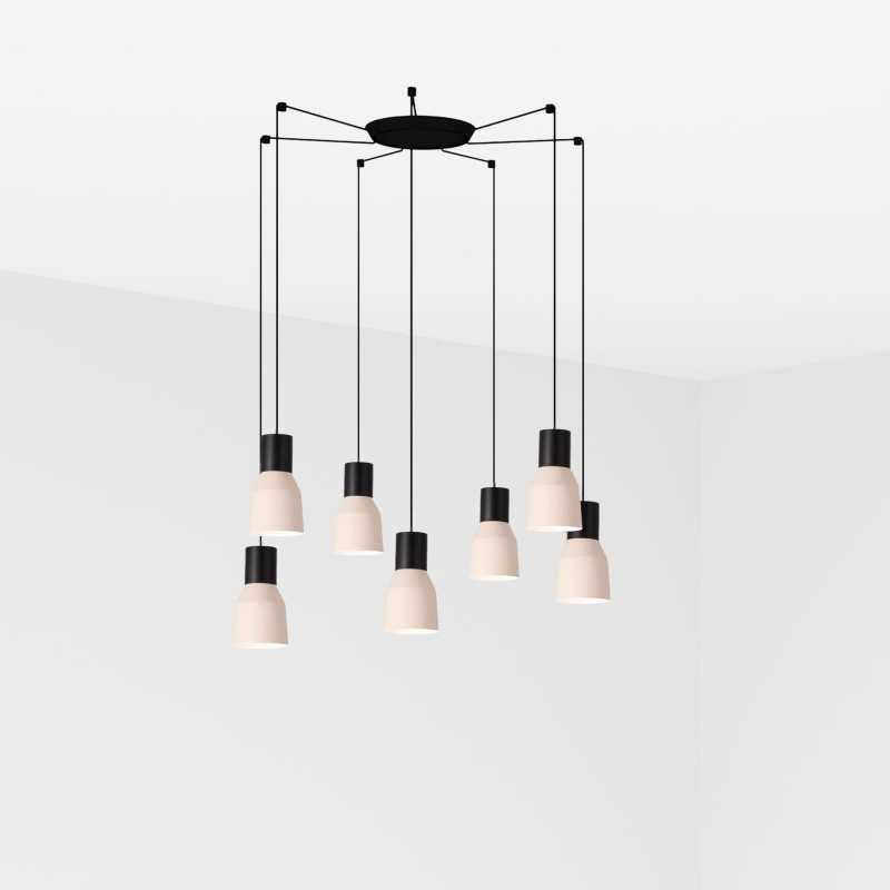 Luminária de teto em aço E27 preto fosco SALBERT