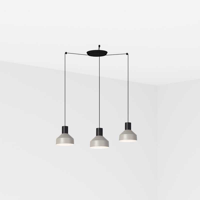 Luminária de teto em aço fosco preto E27 TREBAN