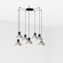Luminária de teto em aço E27 preto fosco BOUSSY