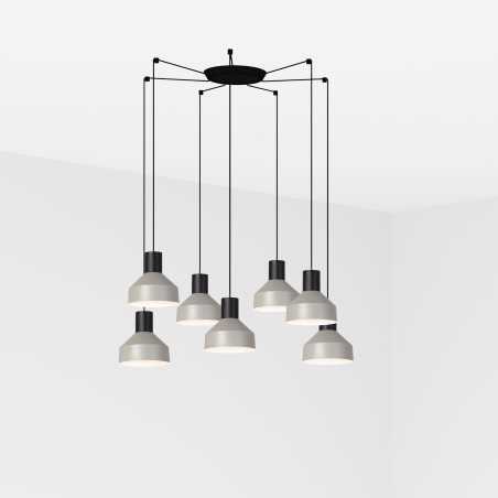 Luminária de teto em aço E27 preto fosco BOUSSY