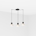 Luminária de teto em aço E27 preto fosco L'OLLA
