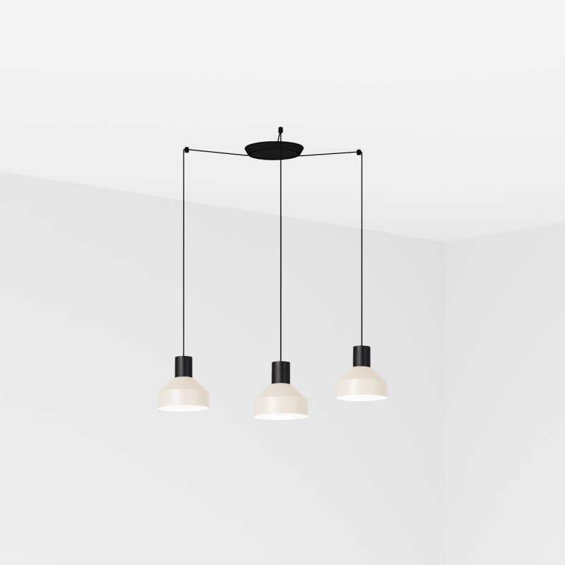 Luminária de teto em aço E27 preto fosco L'OLLA
