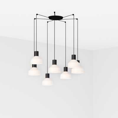 Luminária de teto em aço preto fosco E27 KERBRAT