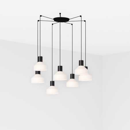 Luminária de teto em aço preto fosco E27 KERBRAT