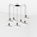 Luminária de teto em aço E27 preto fosco DEMUIN