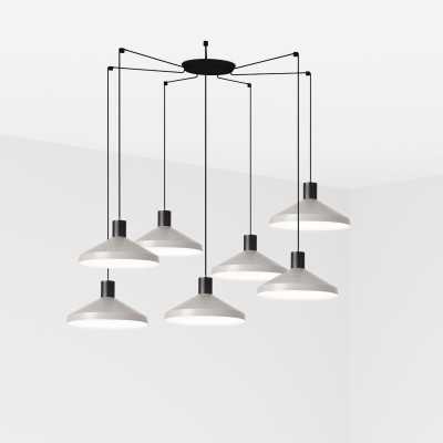 Luminária de teto em aço E27 preto fosco DEMUIN