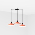 Luminária de teto em aço E27 preto fosco COURET