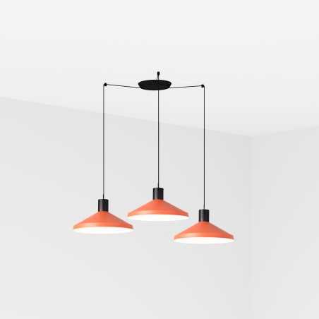 Luminária de teto em aço E27 preto fosco COURET