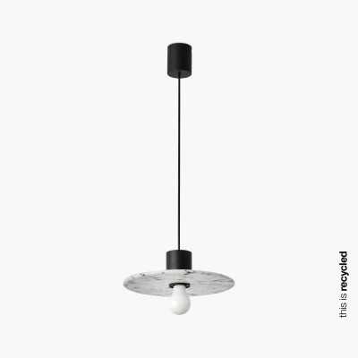 Luminária de teto em alumínio E27 preto fosco CHAREL