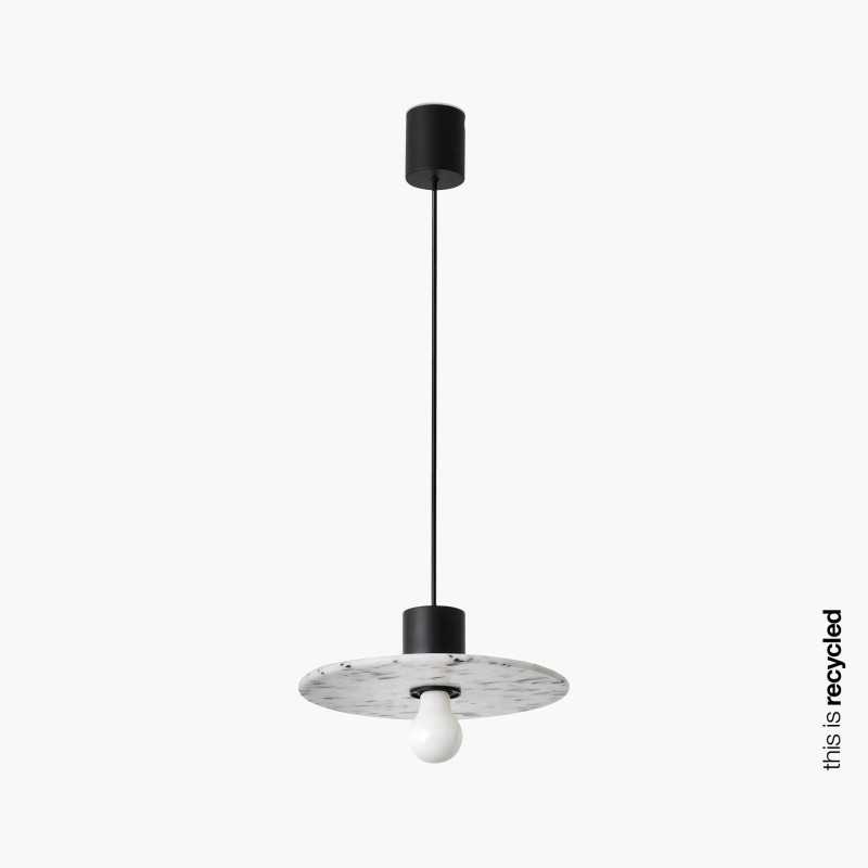 Luminária de teto em alumínio E27 preto fosco CHAREL