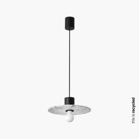 Luminária de teto em alumínio E27 preto fosco CHAREL