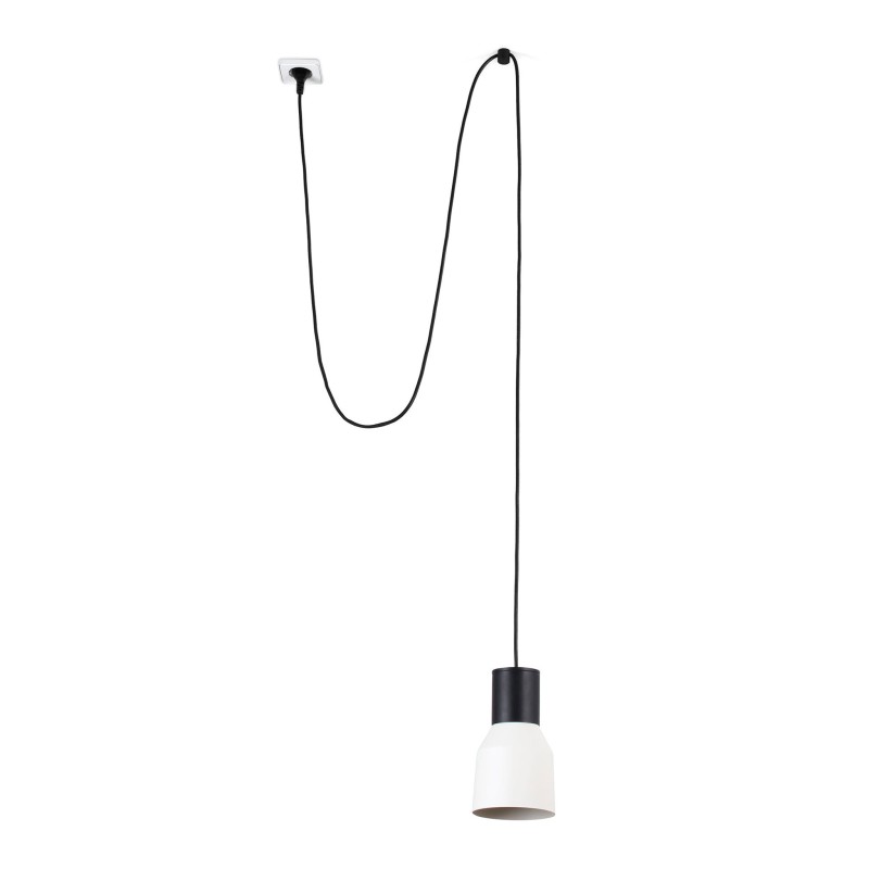 Lâmpada teto aço E27 preto SANNES