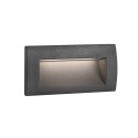 Luminária de parede em alumínio com LED integrado cinza SAONNET