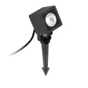 Luminária de parede em alumínio com LED integrado cinza BOBITAL