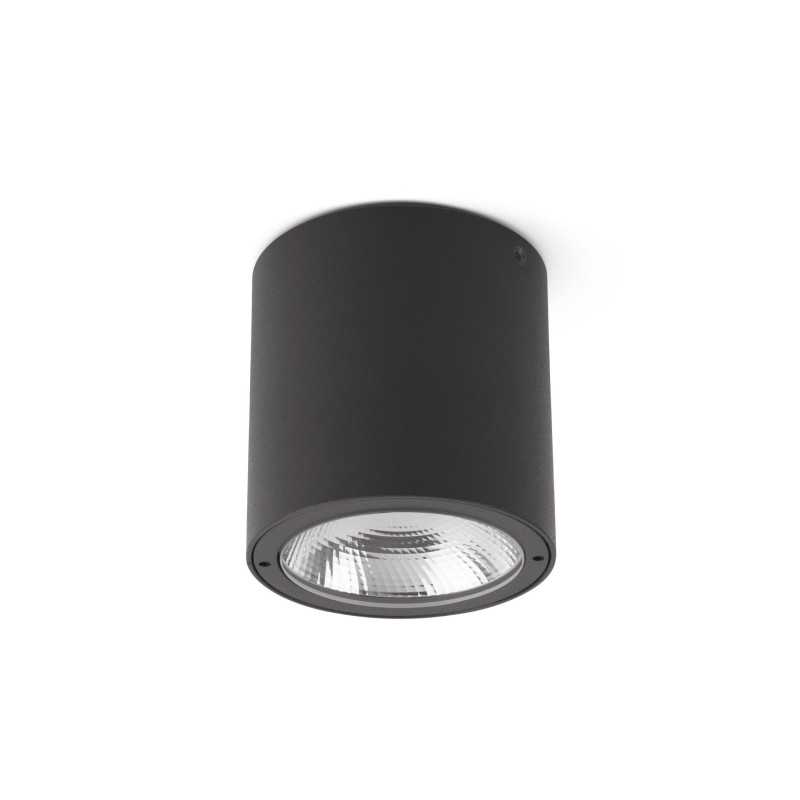 Candeeiro de teto em alumínio com LED integrado cinza LARRET