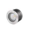 Lâmpada de chão em aço com LED integrado em aço escovado BELVAL