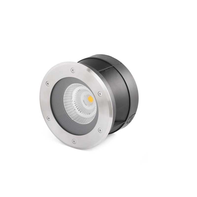 Lâmpada de chão em aço com LED integrado em aço escovado BELVAL