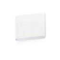 Lâmpada de parede de alumínio com LED integrado em branco mate AMBERAC