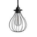 Gaiola para lâmpadas preta 150mm de diâmetro x 210mm de altura