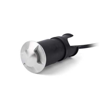Luminária de chão LED integrada em aço escovado GABAUDE
