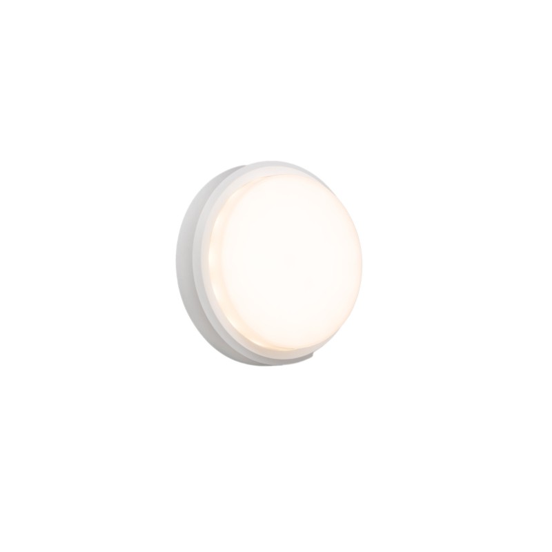 Lâmpada de parede em ABS com LED integrado branco mate ATRAMA