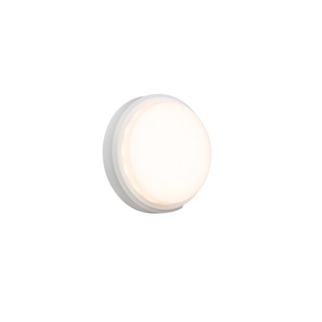 Lâmpada de parede em ABS com LED integrado branco mate ATRAMA
