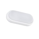 Lâmpada de parede em ABS com LED integrado, branco mate BODIEU
