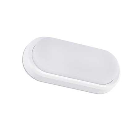 Lâmpada de parede em ABS com LED integrado, branco mate BODIEU