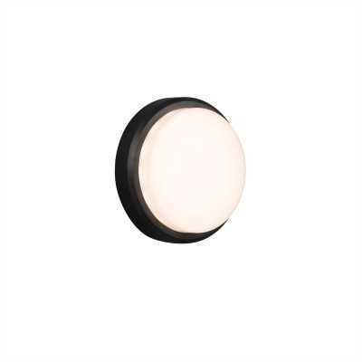 Lâmpada de parede em plástico cinza com LED integrado VALLET