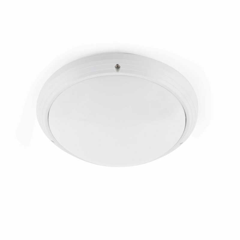 Candeeiro de parede em ABS E27 branco mate ANERES